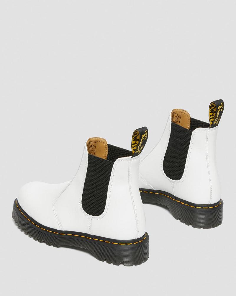 Dr Martens 2976 Bex Smooth Lær Ankelstøvletter Dame Hvite | Norge 83ILH